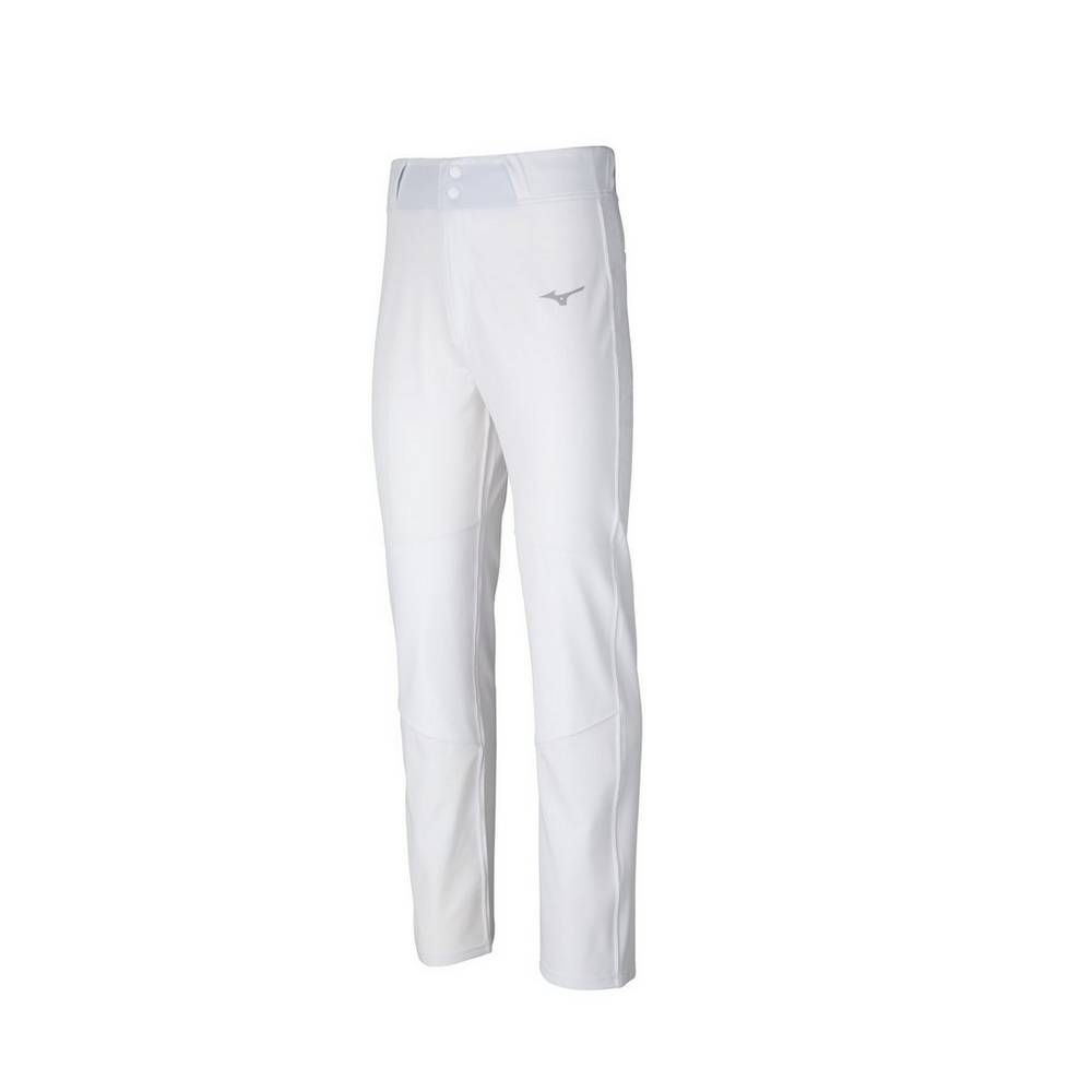 Mens Mizuno Pro Woven Baseball Pants White Philippines (ZSDQXR534)